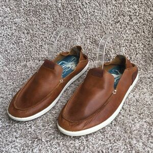 Olukai Men's Nalukai Brown Slip-On Shoes size 8.5